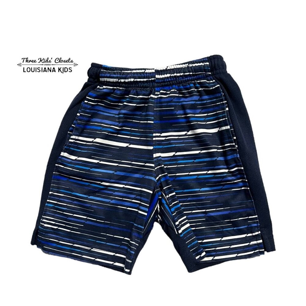 Nike Sz 5 Blue Navy & White Athletic Shorts - Picture 1 of 4